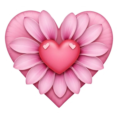 Heart shape of this flower 🌸 sticker