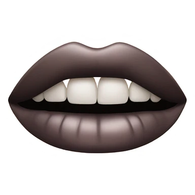 black lip sticker
