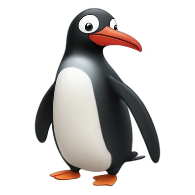 Pingu saying Noot noot sticker