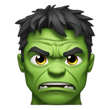 Crying hulk sticker