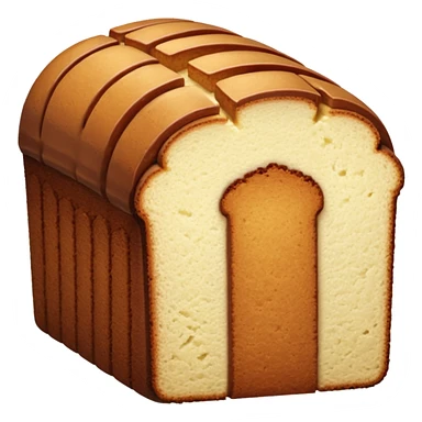 SLICED BROWN POUND CAKE sticker