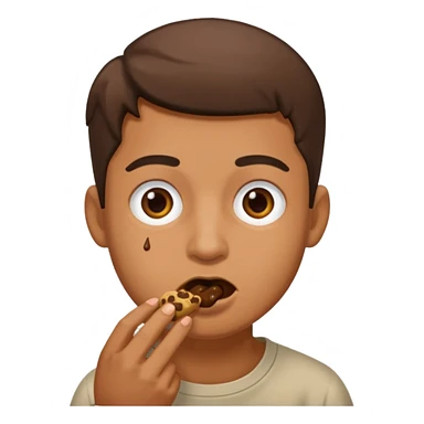 man eating poop sticker