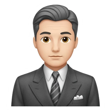 A person wearing a 1940s suit sticker