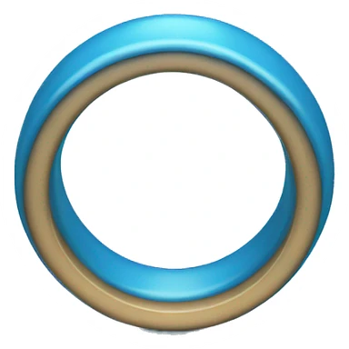 Blue ring circle bright blue sticker