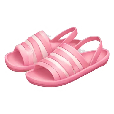 soft pink beach shoes sticker