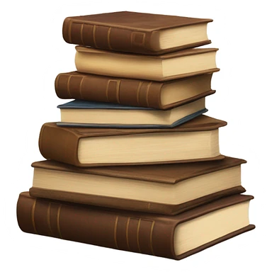 brown books sticker