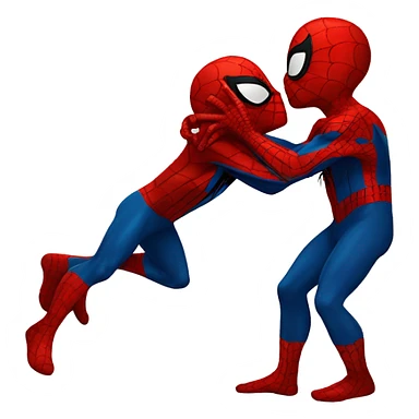 Spider-Man kissing sticker