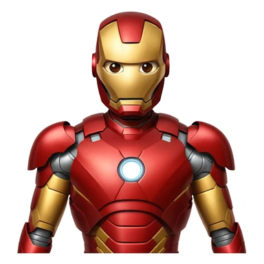 Create a laughing iron man sticker