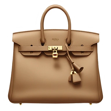 Bag birkin with name romana  sticker