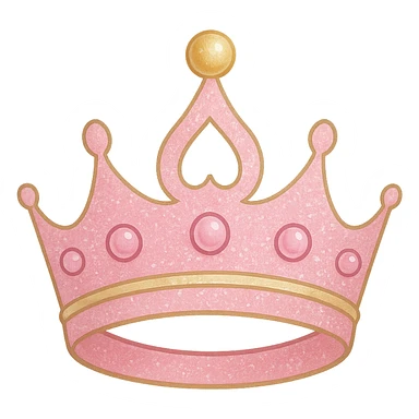 Girly crown remove background sticker