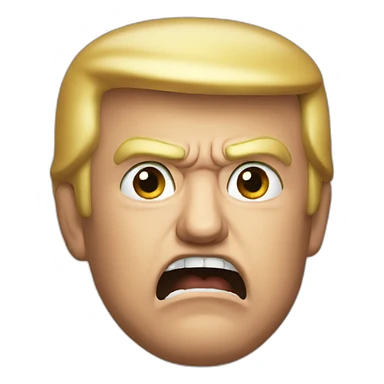 angry trump sticker
