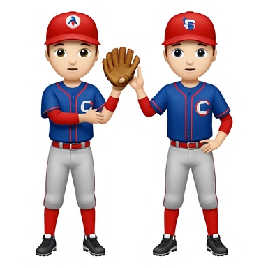 quiero dos equipos enemigos de baseball  sticker