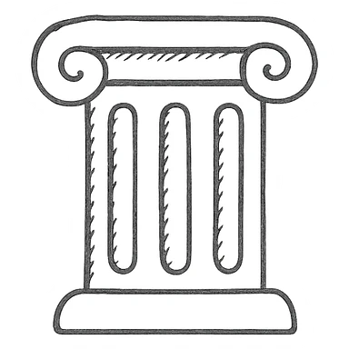 Col as a hand-drawn outlined icon, sketchy lines, no fill, casual approachable feel sticker