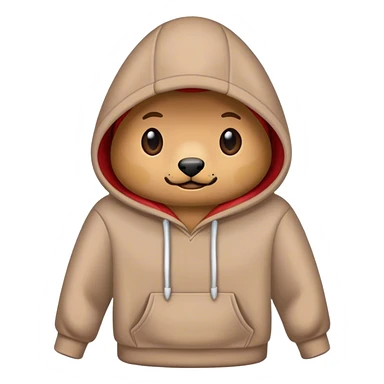 Taco wearing a hoodie sticker