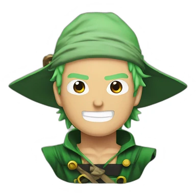 Roronoa zoro the pirate hunter sticker