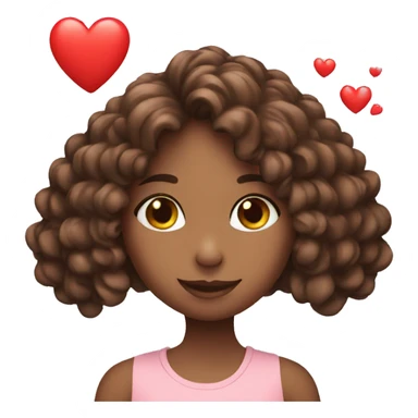 3 girl with love heart  sticker