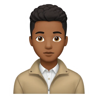 black young adult male using their financial income on lifestyle and aesthetics  sticker