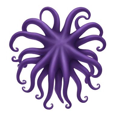 black-purple tentacles sticker