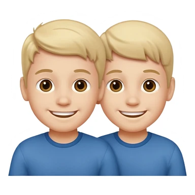 Twin boys sticker