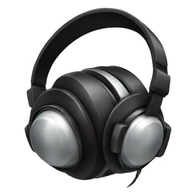 Headphones with black bow sticker