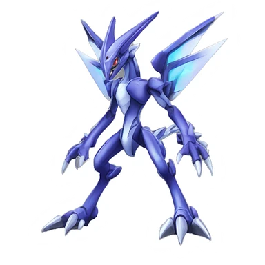  Cool Edgy Shiny Godly Digimon-Genesect-Dialga-Reptile full body sticker