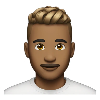 French Crop + Mid Fade styled down sticker