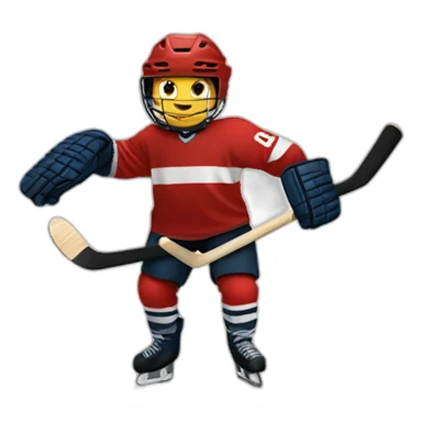 Horse hockey sticker