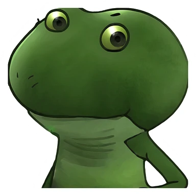 bobblehead, playful pose, round head, minimal details sticker