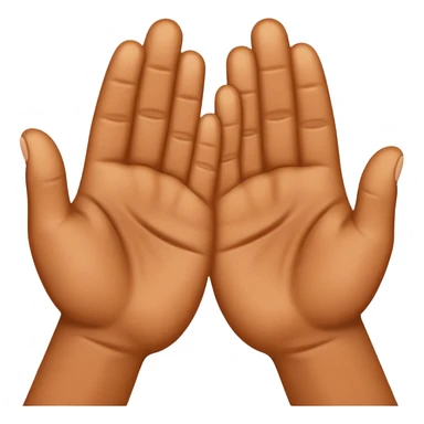 To palms rubbing together sticker