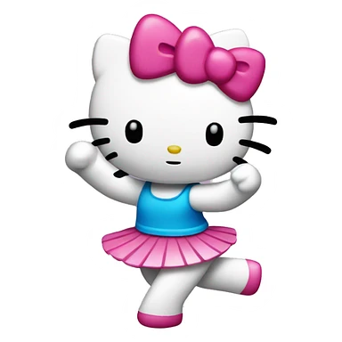 Hello kitty dancing sticker