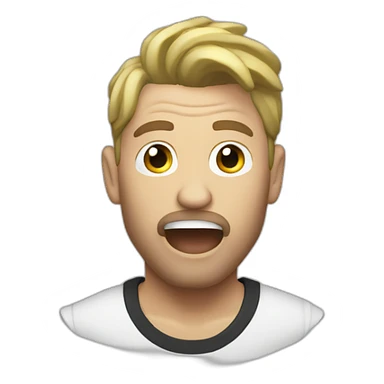 white fatal bazooka chanteur sticker