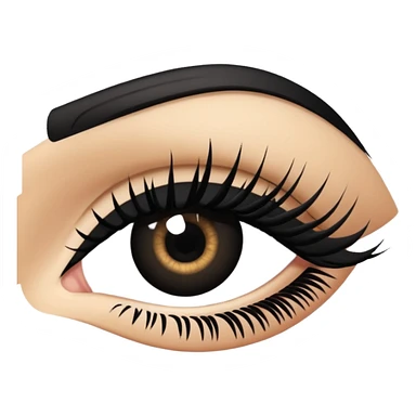 eye mascara sticker