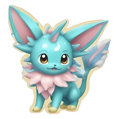 Vaporeon Sylveon Pokémon sticker