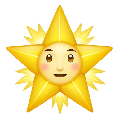 Real star with a body sticker