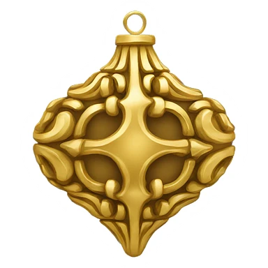 gold ornament sticker