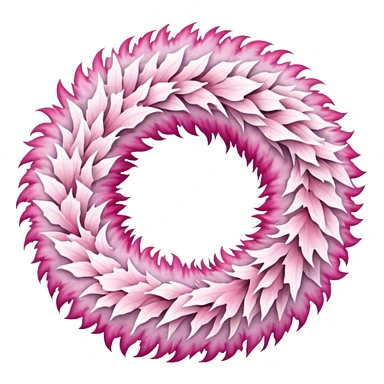 white and pink christmas reef with no green sticker