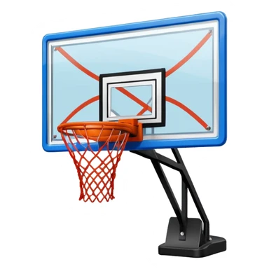 Basketball backboard sticker