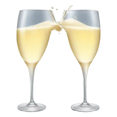 champagne pouring into glass sticker