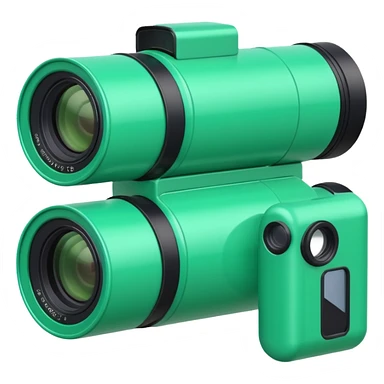 Disposable camera roll green sticker