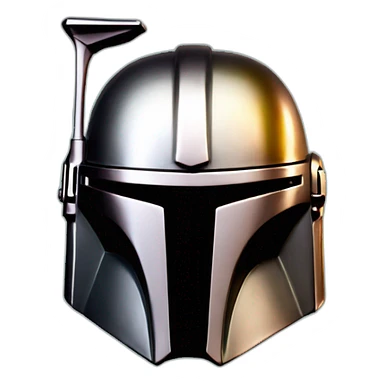 mandalorian shinny helmet sticker
