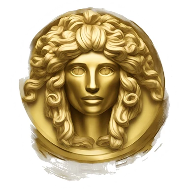 Versace golden logo sticker