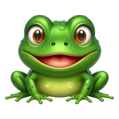 Frog drooling  sticker