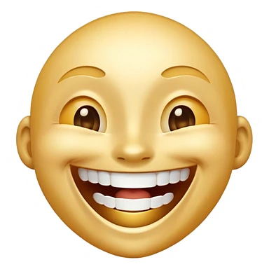 Huge laughing face  sticker