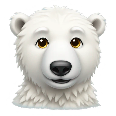 girly polar bear sticker