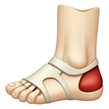 Fractured Foot sticker