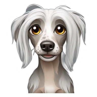 Chinese Crested homeless  sticker