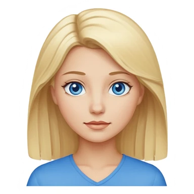 Mujer connpelo rubio sticker