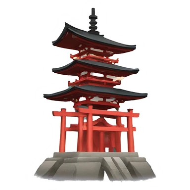 Shinto shrine sticker