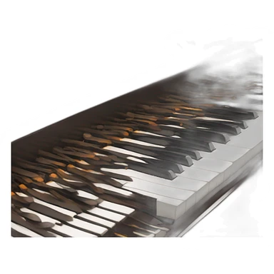 Naurava piano  sticker