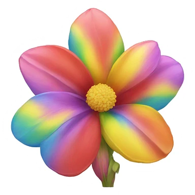 flower rainbow sticker